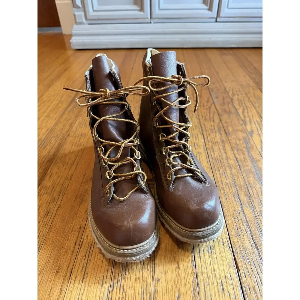Weinbrenner Ultimate Wading Boots Men’s Size 9 Leather Felt Sole Made USA